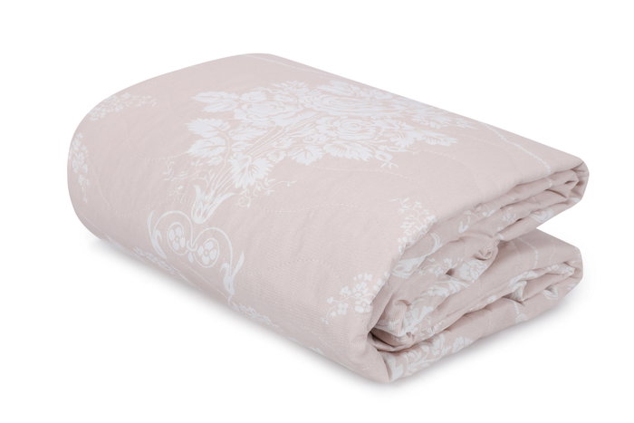 L'essentiel linge de maison Kraliçe - Mink Juego de colcha doble Visón y blanco